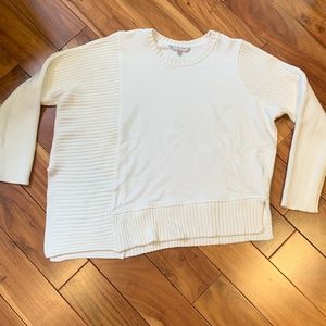 Athleta Bayridge Sweatshirt Dove (Ivory) Large L